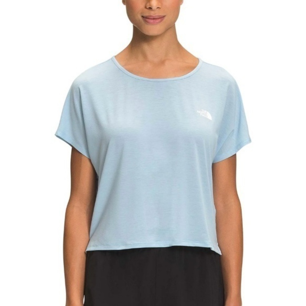 The North Face Women's Wander Crossback T-Shirt in Beta Blue Size M